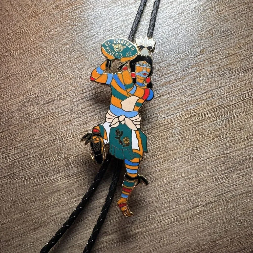Vintage‎ El Zaribah Phoenix AZ 1986 Paul N Younker Bolo Tie Potentate